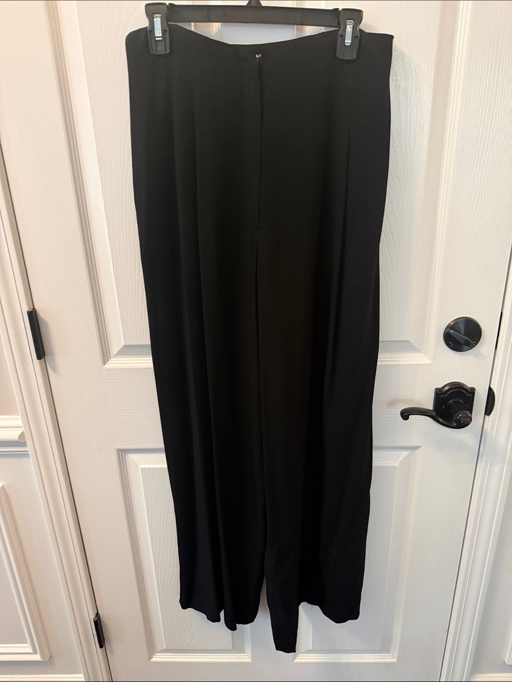 Adrienne Vittadini Black Wide-Leg Trousers
